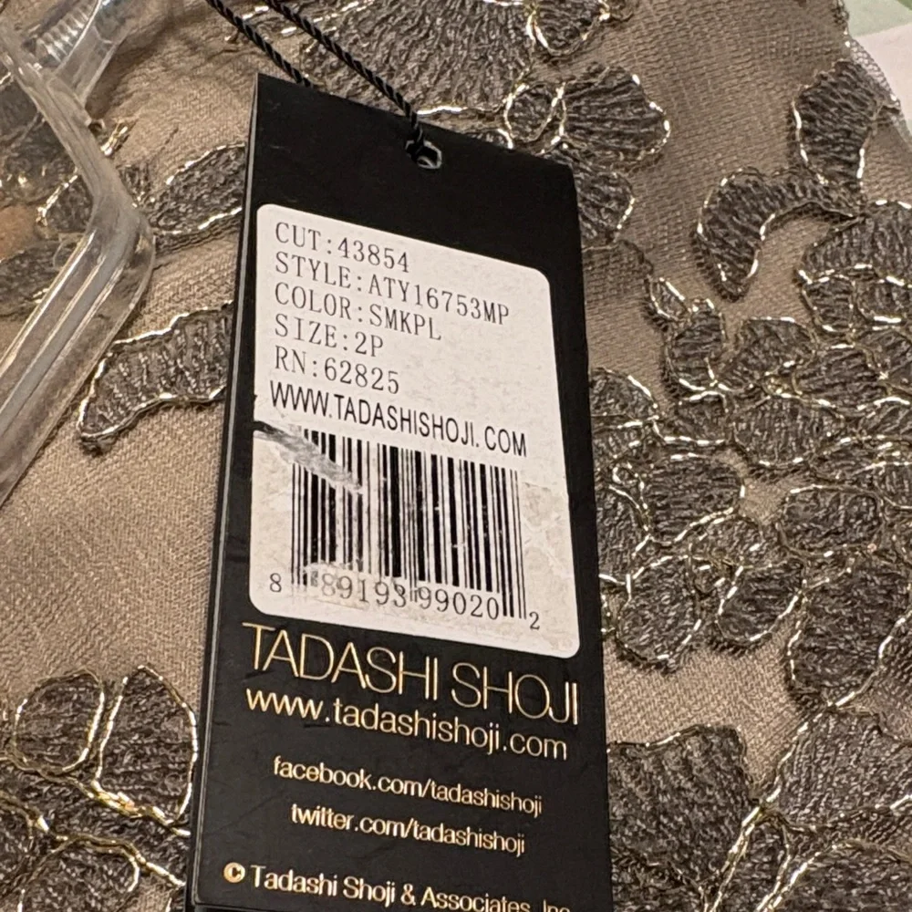 Tadashi Shoji Brown Lace Mini Dress - Picture 4 of 11